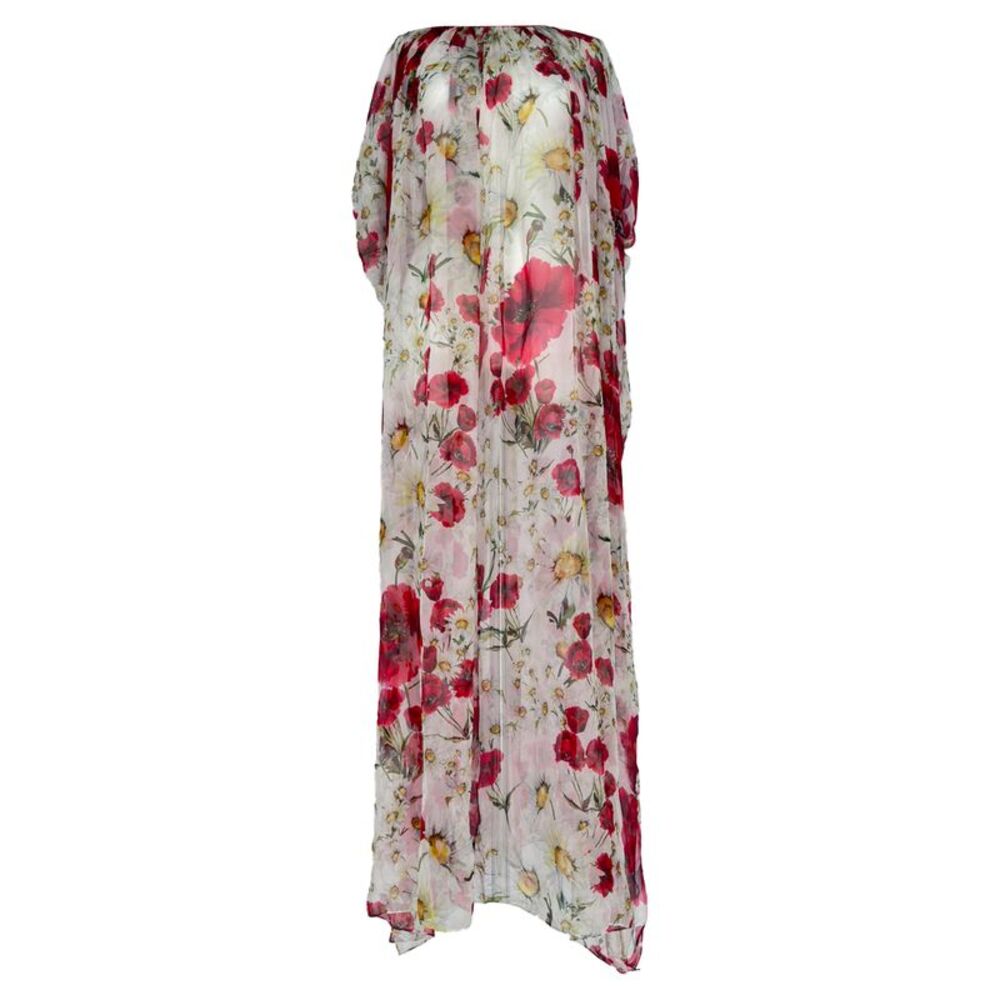 Dolce & Gabbana Floral-Print Maxi Dress in Multicolor Silk